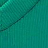 Blusa Juvenil Cropped Canelada com Decote V, VERDE GREEN LEAF, swatch.